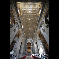 Roma (Rom), Basilica S. Pietro (Petersdom), Deckengewölbe und Hauptschiff