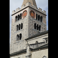 Sion (Sitten), Cathédrale Notre-Dame du Glarier, Turm-Detail