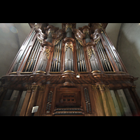 Sion (Sitten), Cathédrale Notre-Dame du Glarier, Orgel mit Spieltisch