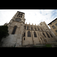 Lyon, Cathédrale Saint-Jean (Hauptorgel), Seitenansicht