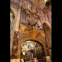Palma de Mallorca, Catedral La Seu, Orgel seitlich