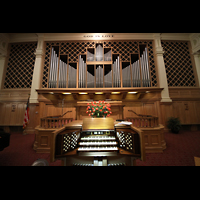 Denver (CO), First Church of Christ, Scientist, Spieltisch mit Orgel