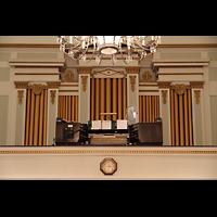 New York City, St. Peter's RC Church, Orgelempore mit Spieltisch