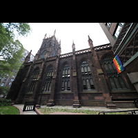 New York (NY), First Presbyterian Church - Main Organ, Außenansicht seitlich