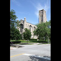Chicago (IL), University, Rockefeller Memorial Chapel, Außenansicht
