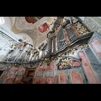 Bamberg, Pfarrkirche Unserer lieben Frau, Orgel von der Seite