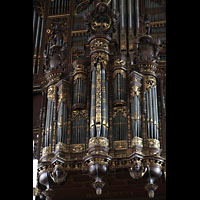 Lübeck, St. Jakobi (Große Orgel), Prospekt des Rückpositivs