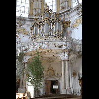 Ettal, Benediktinerabtei, Klosterkirche (Winterkirche), Orgelempore