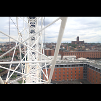Liverpool, Anglican Cathedral, Blick vom Echo Wheel zur Kathedrale