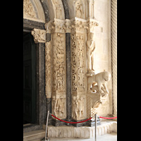 Trogir, Katedrala, Radovans Portal (Hauptportal) von 1240, rechte Seite