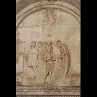 Trogir, Katedrala, Die Taufe Jesu in Vorraum der Kathedrale