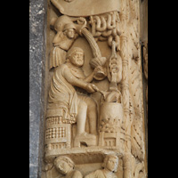 Trogir, Katedrala, Detail des Radovans Portal