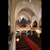 Berlin (Mitte), St. Afra (Institut St. Philipp Neri), Blick von der Seitenempore zur Orgel