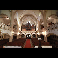 Berlin (Mitte), St. Afra (Institut St. Philipp Neri), Innenraum in Richtung Orgel