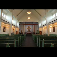 Kirkenes, Kirke, Innenraum in Richtung Chor
