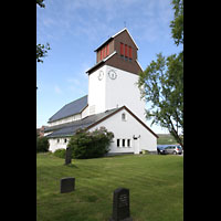 Kirkenes, Kirke, Außenansicht mit Turm