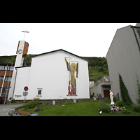 Hammerfest, St. Mikael (kath. Kirche), Außenansicht, Fassade