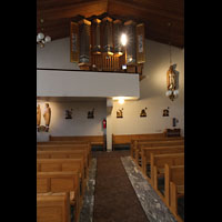 Hammerfest, St. Mikael (kath. Kirche), Orgelempore