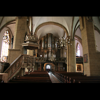 Minden, St. Martini, Innenraum / Hauptschiff in Richtung Orgel