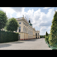 Berlin (Charlottenburg), Schloss Charlottenburg, Eosander-Kapelle, Hintere Schloss-Seite seitlich vom Schlosspark aus gesehen