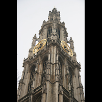 Antwerpen (Anvers), Onze-Lieve-Vrouwekathedraal (Transeptorgel), Turmhelm