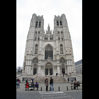 Brussel (Bruxelles - Brüssel), Kathedraal Sint Michiel en Goedele, Frontansicht