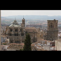 Granada, Catedral (Evangelienorgel), Gesamtansicht vom Albayzin aus