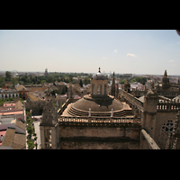 Sevilla, Catedral (Hauptorgel), Blick von der Giralda in Richtung Plaza de Espana