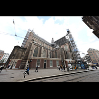 Ansicht vom Dam von Südwesten Amsterdam, Nieuwe Kerk, Ansicht vom Dam von Südwesten