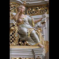 Figur rechts auf dem Rückpositiv Amsterdam, Waalse Kerk (Oude Walenkerk), Figur rechts auf dem Rückpositiv