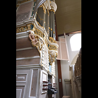 Orgel mit Spieltisch seitlich Amsterdam, Waalse Kerk (Oude Walenkerk), Orgel mit Spieltisch seitlich