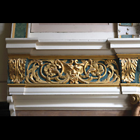 Vergoldete Ornamente an der Seite des Orgelgehäuses Amsterdam, Waalse Kerk (Oude Walenkerk), Vergoldete Ornamente an der Seite des Orgelgehäuses