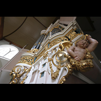 Orgelprospekt seitlich perspektivisch Amsterdam, Waalse Kerk (Oude Walenkerk), Orgelprospekt seitlich perspektivisch