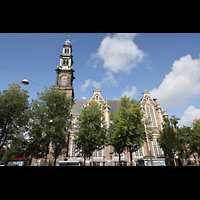 Ansicht vom Westermarkt von Süden Amsterdam, Westerkerk, Ansicht vom Westermarkt von Süden