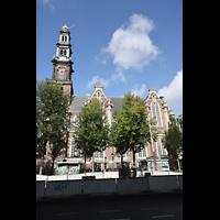 Ansicht vom Westermarkt von Süden Amsterdam, Westerkerk, Ansicht vom Westermarkt von Süden