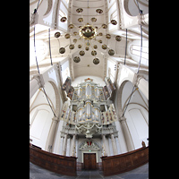 Hauptorgel und Blick ins Gewölbe Amsterdam, Westerkerk, Hauptorgel und Blick ins Gewölbe