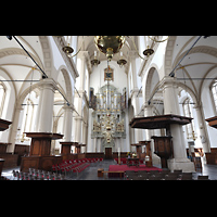 Innenraum in Richtung Orgel Amsterdam, Westerkerk, Innenraum in Richtung Orgel