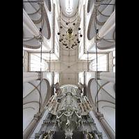 Blick vond er Vierung ins Gewölbe und auf die Orgel Amsterdam, Westerkerk, Blick vond er Vierung ins Gewölbe und auf die Orgel