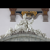 Figuren auf der Spitze des Orgelprospekts Amsterdam, Westerkerk, Figuren auf der Spitze des Orgelprospekts