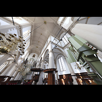 Chororgel und Blick in die Vierung und zur Hauptorgel Amsterdam, Westerkerk, Chororgel und Blick in die Vierung und zur Hauptorgel