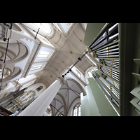 Chororgel und Blick in die Vierung und zur Hauptorgel Amsterdam, Westerkerk, Chororgel und Blick in die Vierung und zur Hauptorgel