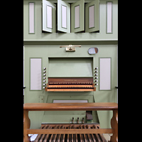 Spieltisch und Brustwerk der Chororgel Amsterdam, Westerkerk, Spieltisch und Brustwerk der Chororgel