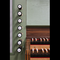 Linke Registerstaffel der Chororgel Amsterdam, Westerkerk, Linke Registerstaffel der Chororgel