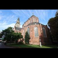 Ansicht von osten vim Martinikerkhof Groningen, Martinikerk, Ansicht von osten vim Martinikerkhof
