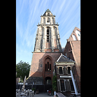 Turm von Süden vom Grote Markt Groningen, Martinikerk, Turm von Süden vom Grote Markt