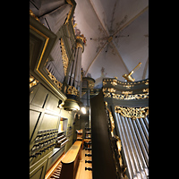 Spieltisch und Orgel seitlich Groningen, Martinikerk, Spieltisch und Orgel seitlich