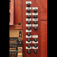 Rechte Registerstaffel der Chororgel Kampen, Sint Nicolas Bovenkerk, Rechte Registerstaffel der Chororgel