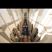 Blick vom Triforium in der Chorspitze ins Hauptschiff Kampen, Sint Nicolas Bovenkerk, Blick vom Triforium in der Chorspitze ins Hauptschiff
