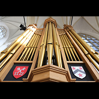Südfassade der Willis-Orgel perspektivisch Leiden, Hooglandse Kerk, Südfassade der Willis-Orgel perspektivisch