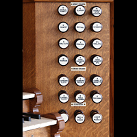 Rechte Registerstaffel der Willis-Orgel Leiden, Hooglandse Kerk, Rechte Registerstaffel der Willis-Orgel